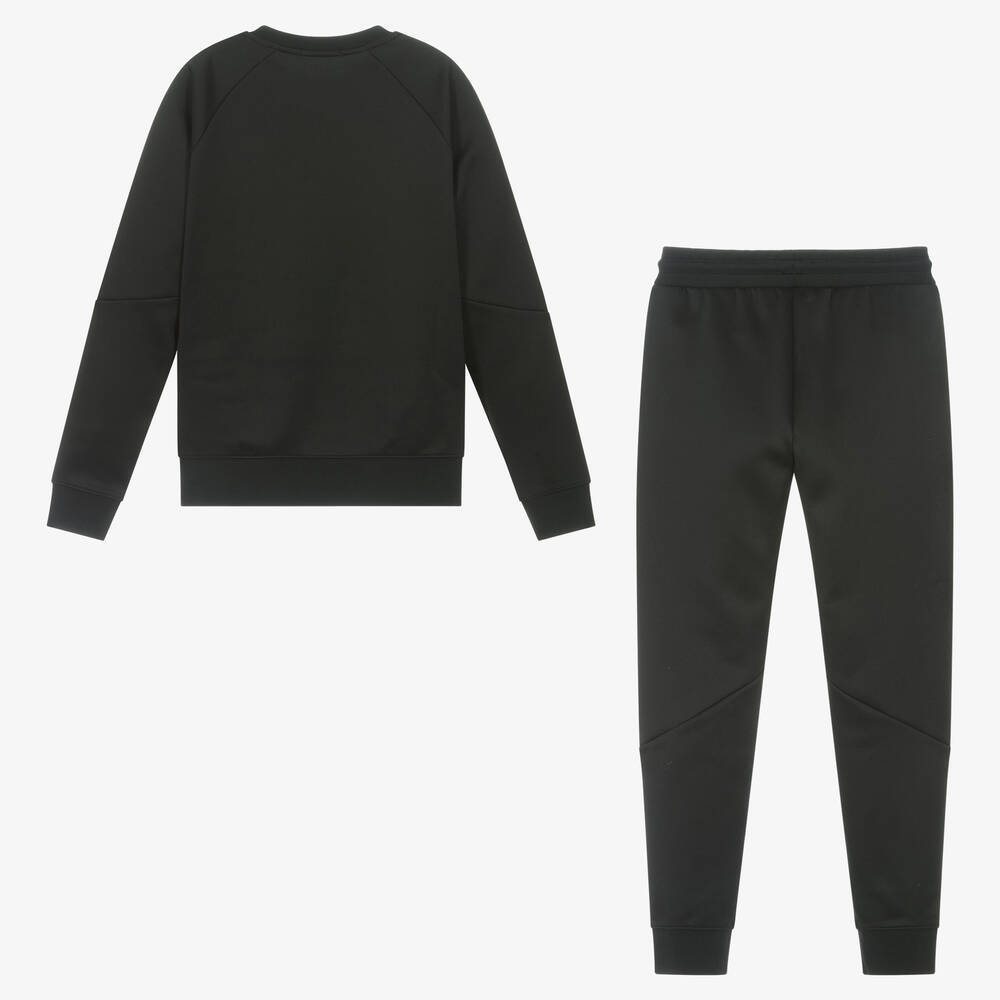 Calvin Klein-Teen Boys Black & Green Jersey Tracksuit | Childrensalon Outlet