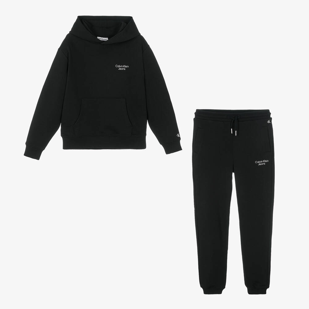 Calvin Klein Jeans - Survêtement noir ado garçon | Childrensalon