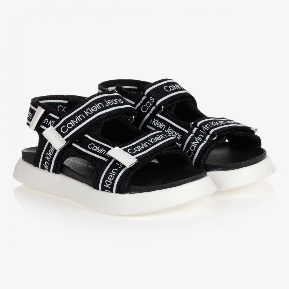 Calvin Klein Jeans - Teen Boys Black Sandals | Childrensalon