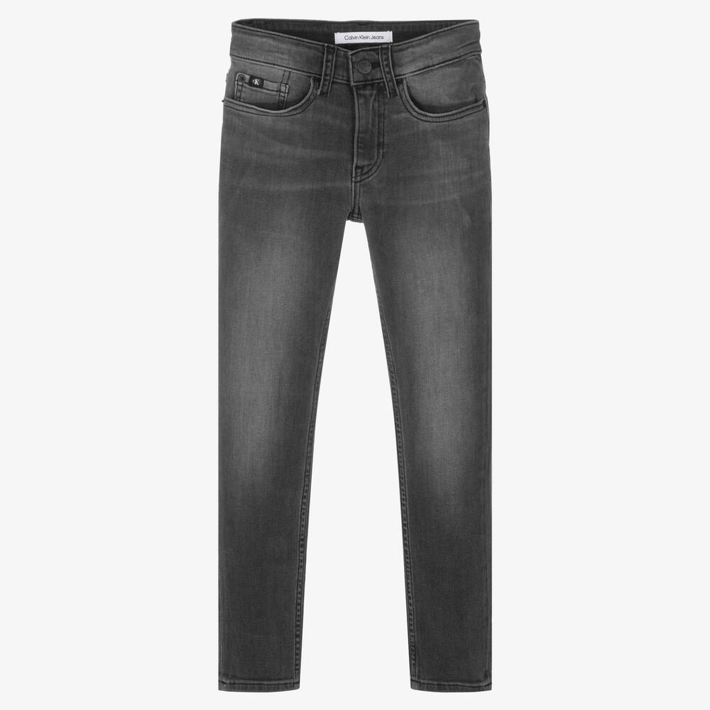 Calvin Klein Jeans - Enge Teen Jeans in Schwarz (J) | Childrensalon