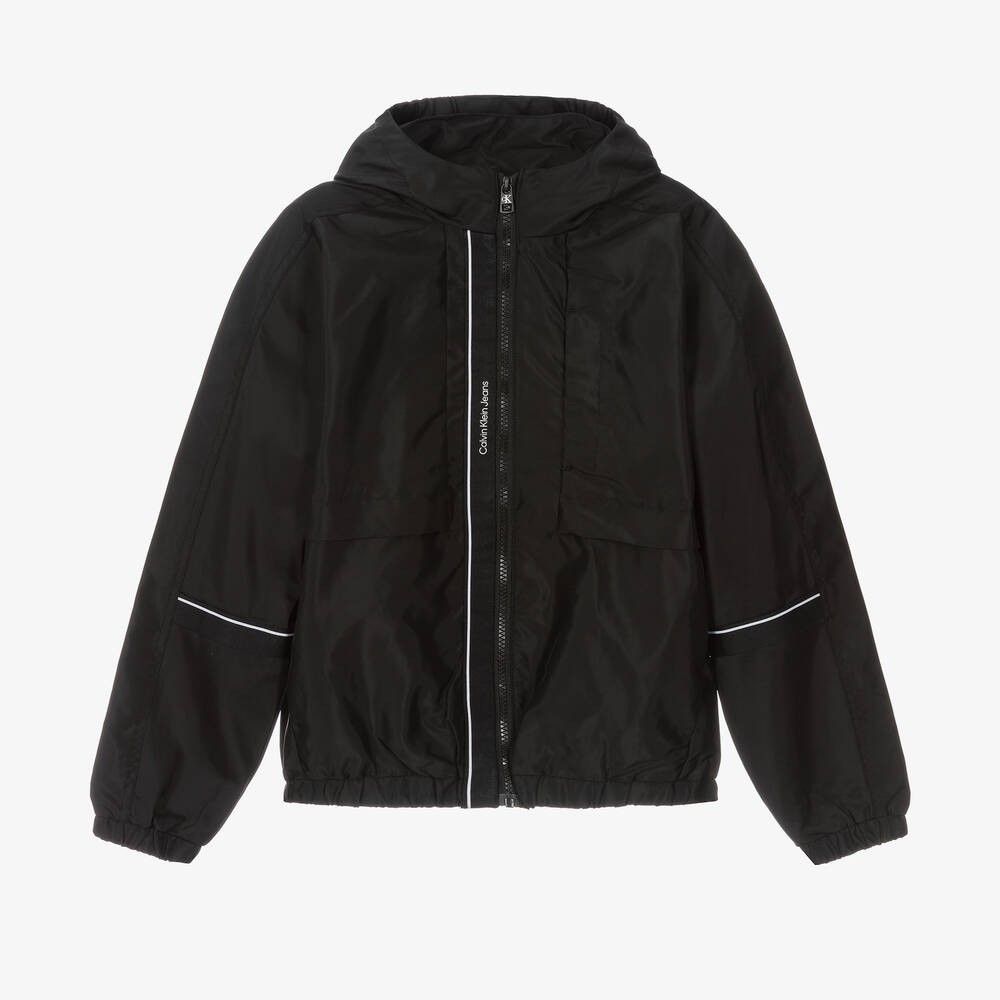 calvin klein logo windbreaker