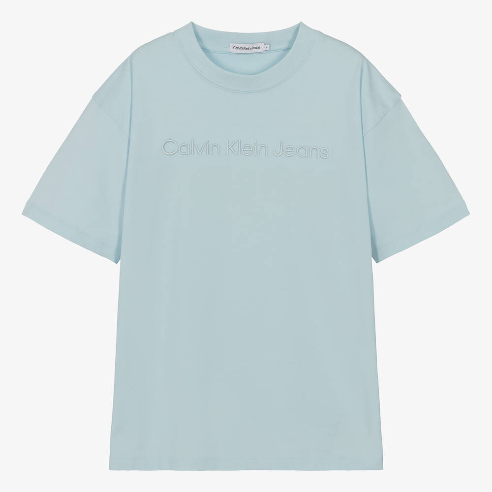 Calvin klein blue t shirt new arrivals