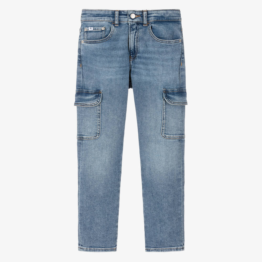 Calvin Klein - Teen Boys Blue Dad Jeans | Childrensalon