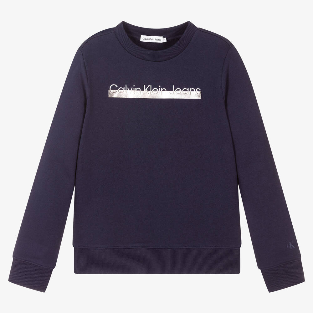 calvin klein blue sweatshirt