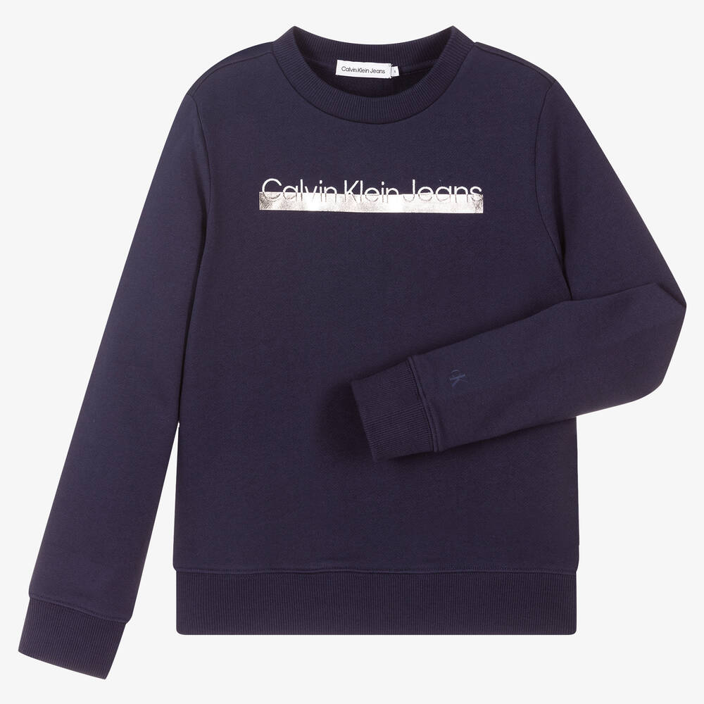 Boys calvin klein sweatshirt clearance