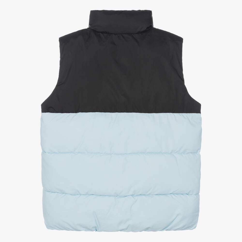 Calvin Klein-Teen Boys Blue Padded Monogram Gilet | Childrensalon Outlet