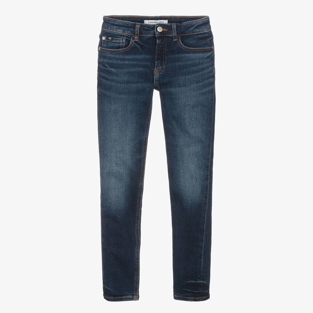 Calvin Klein - Синие джинсы скинни для подростков | Childrensalon