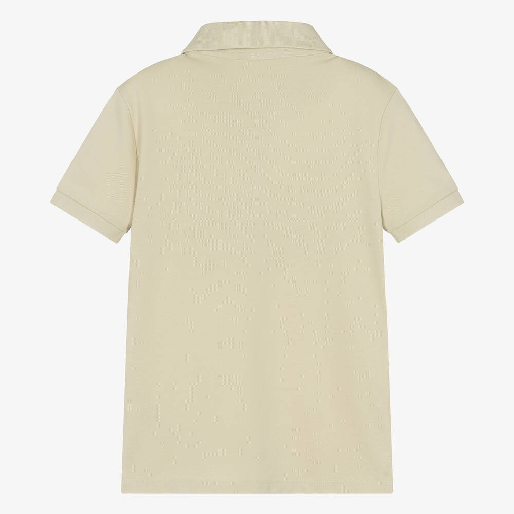 Calvin Klein-Teen Boys Green Cotton Polo Shirt | Childrensalon Outlet