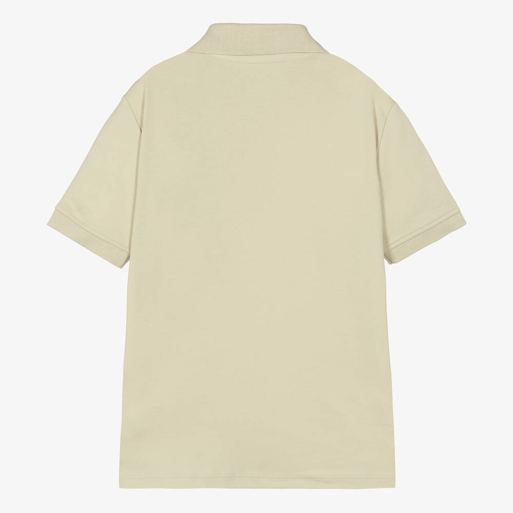 Calvin Klein-Teen Boys Green Cotton Polo Shirt | Childrensalon Outlet