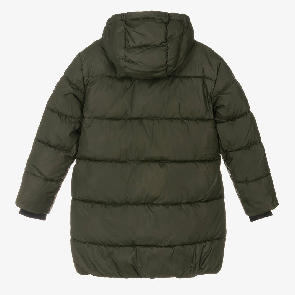 Calvin Klein Jeans Teen Boys Green Puffer Coat Childrensalon