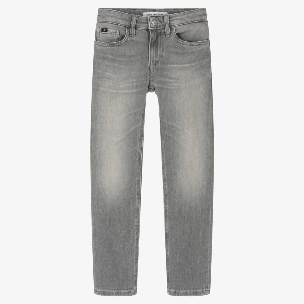 Calvin Klein Jeans - Graue enge Teen Denim-Jeans | Childrensalon