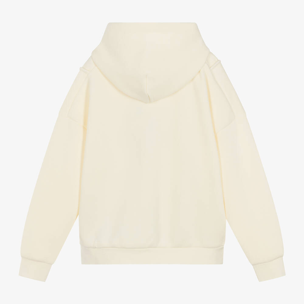 Calvin Klein Teen Boys Ivory Cotton Hoodie
