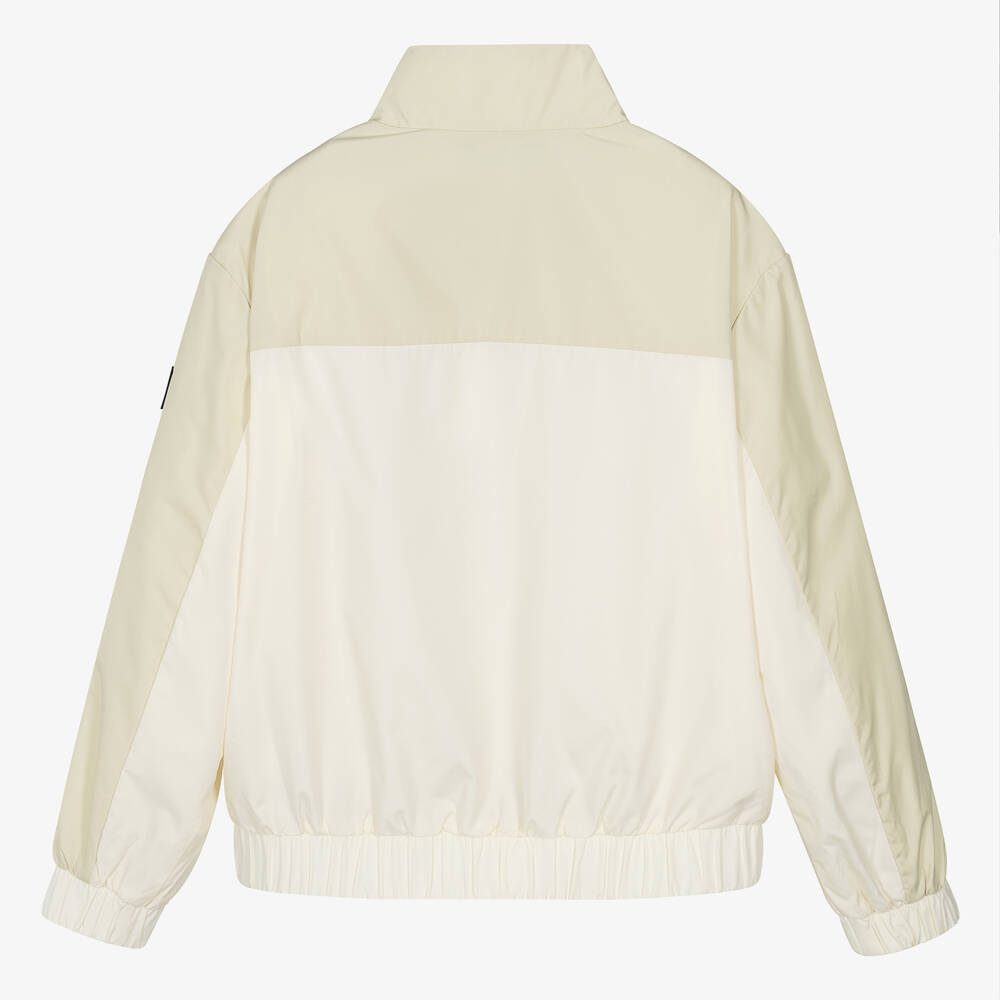 Calvin Klein-Teen Boys Ivory Windbreaker Jacket | Childrensalon Outlet