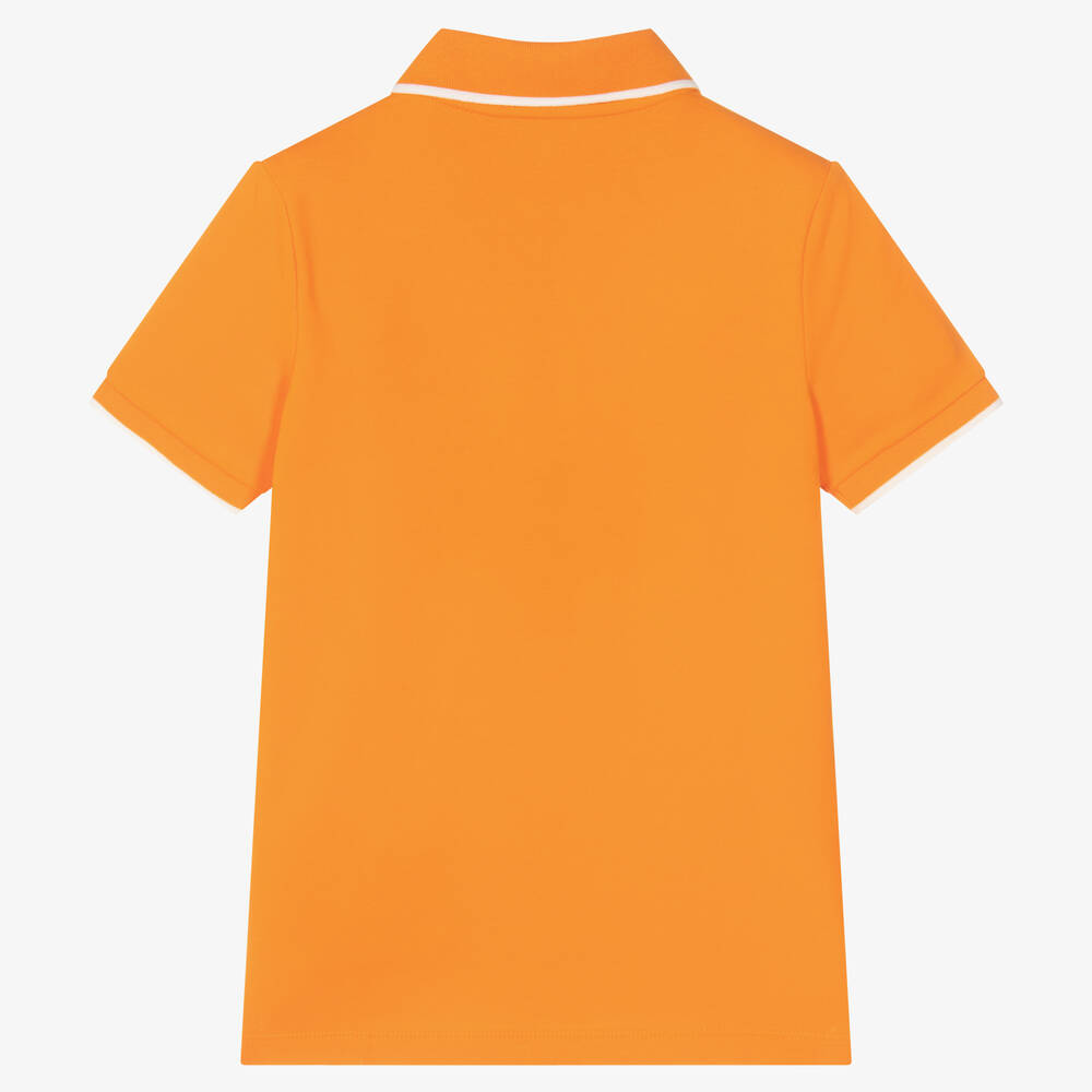 Calvin Klein Jeans Teen Boys Orange Polo Shirt