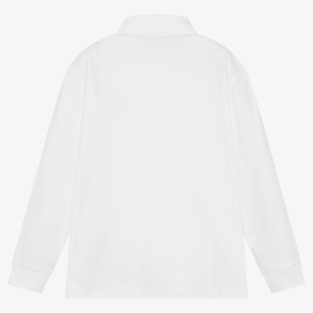 Calvin Klein Jeans - Weißes Teen Langarm-Poloshirt (J) | Childrensalon  Outlet