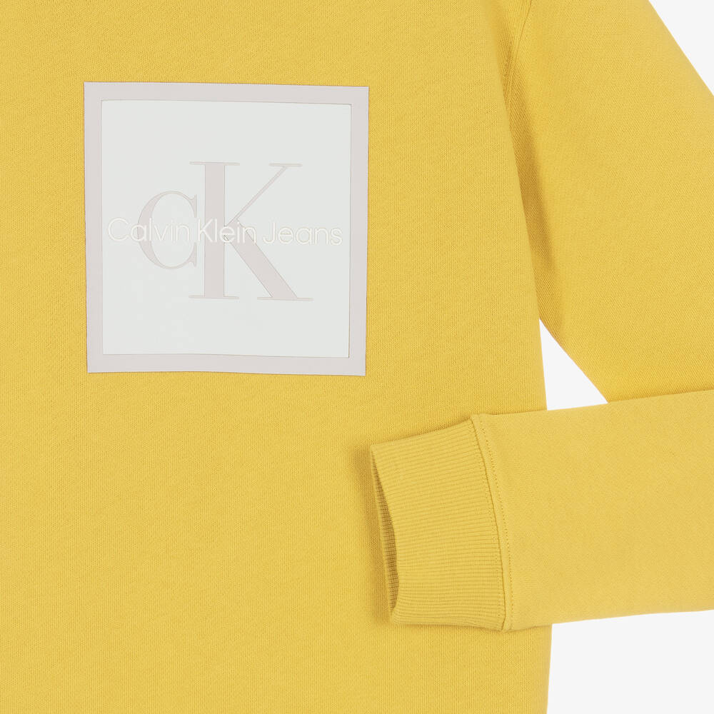 Calvin klein discount sweatshirt yellow