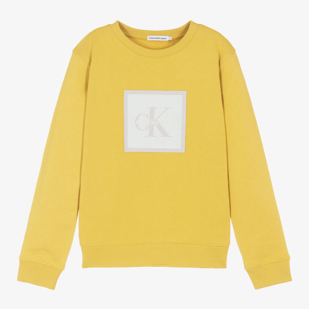 Calvin klein yellow sweatshirt store