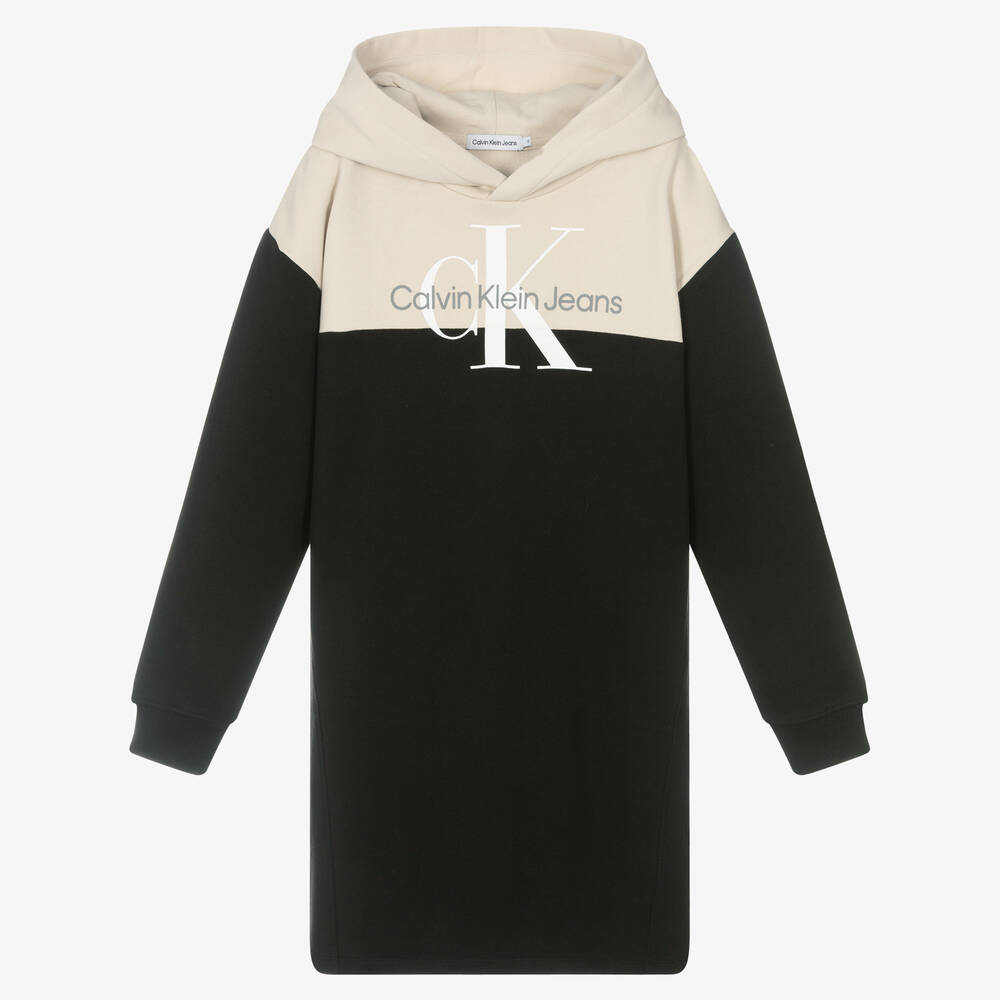 Calvin Klein Jeans - Robe beige et noire Ado | Childrensalon