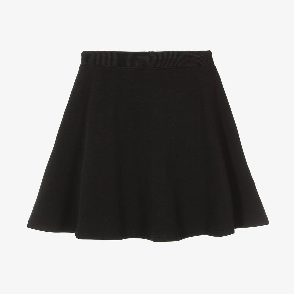 Black a line jersey skirt shop