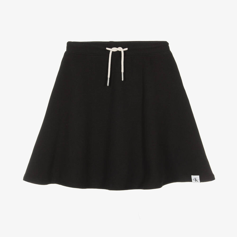 Calvin Klein Jeans - Teen Girls Black A-Line Jersey Skirt | Childrensalon