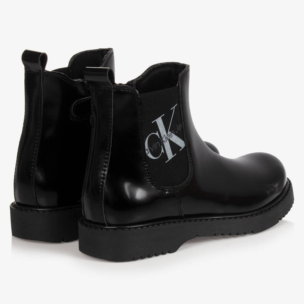 Calvin klein black chelsea boots outlet