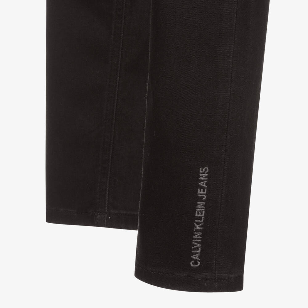 Calvin Klein Джинсы-Черные хлопковые джинсы скинни для девочек-подростков | Childrensalon Outlet