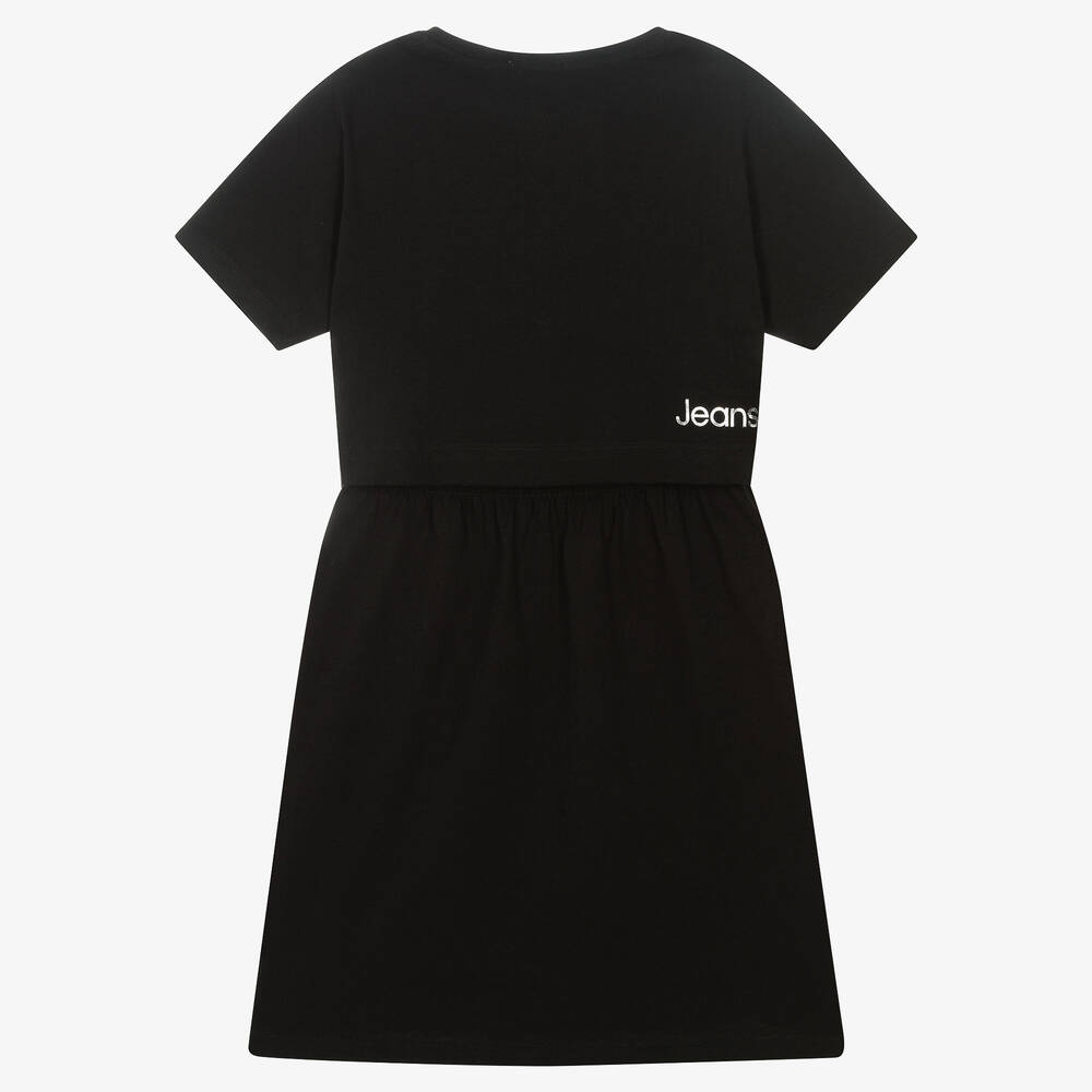 Calvin Klein Jeans Teen Girls Black Cotton Dress
