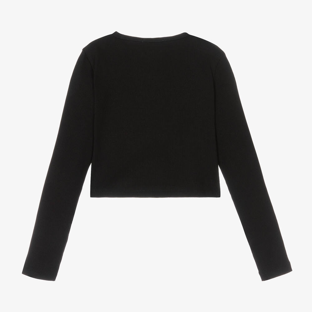 Calvin Klein Jeans Haut court noir ado fille Childrensalon Outlet