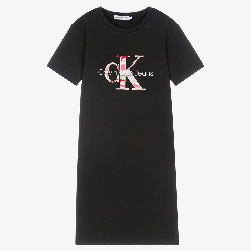 Calvin Klein Jeans - Teen Girls Black Logo Dress | Childrensalon