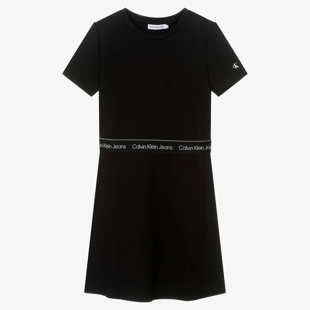 Calvin Klein Jeans - Teen Girls Black Logo Dress | Childrensalon