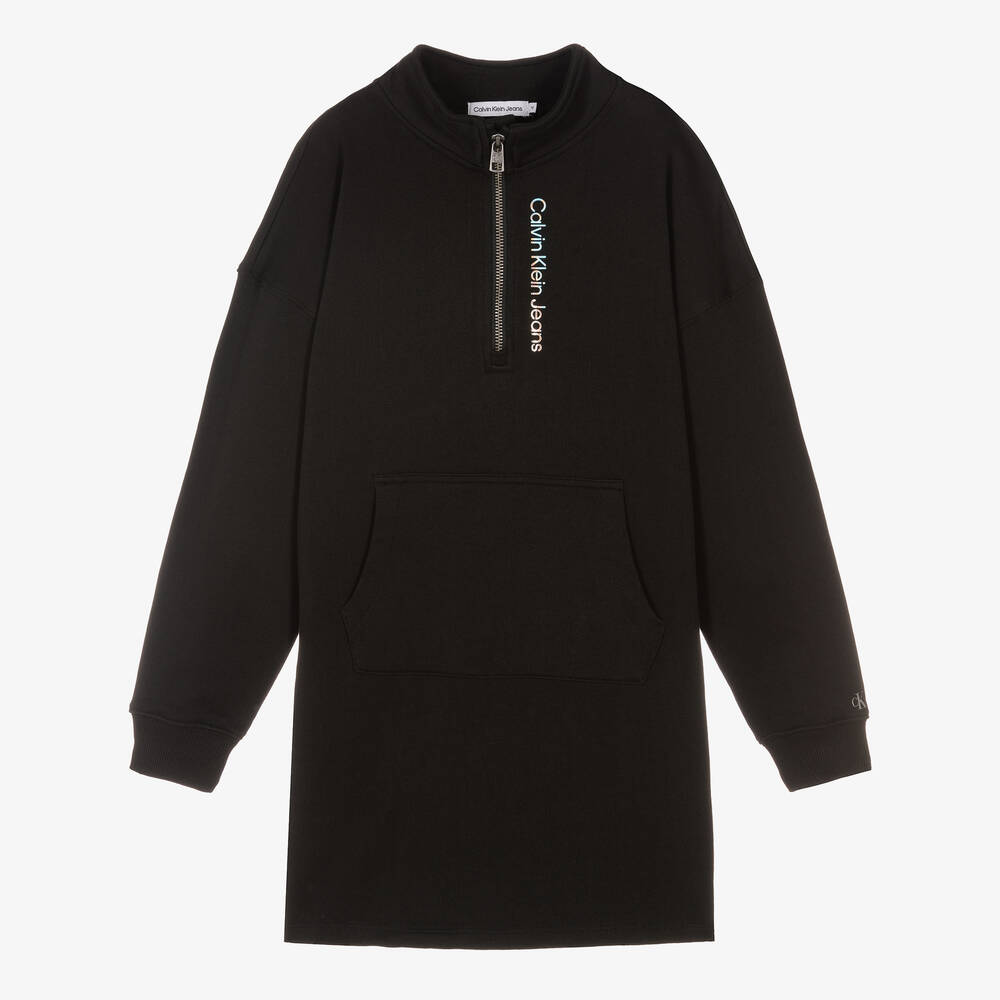 Calvin Klein Jeans - Robe noire zippée ado | Childrensalon