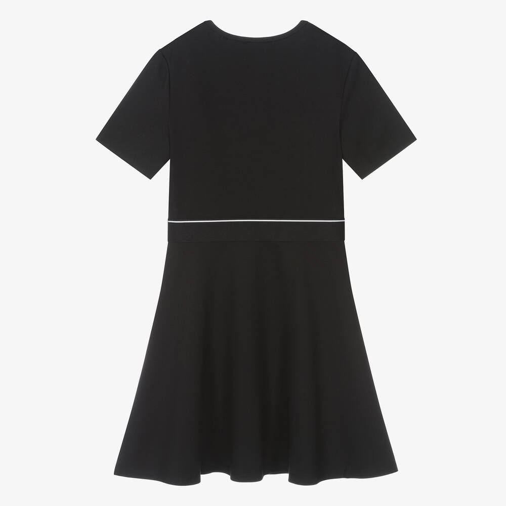 Calvin Klein-Teen Girls Black Milano Jersey Dress | Childrensalon Outlet