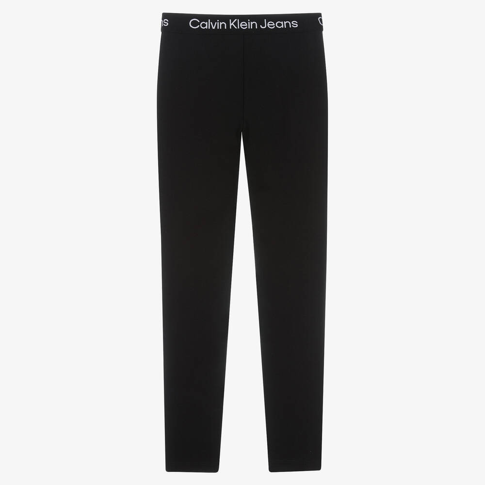 Calvin Klein Джинсы-Черные трикотажные брюки | Childrensalon Outlet