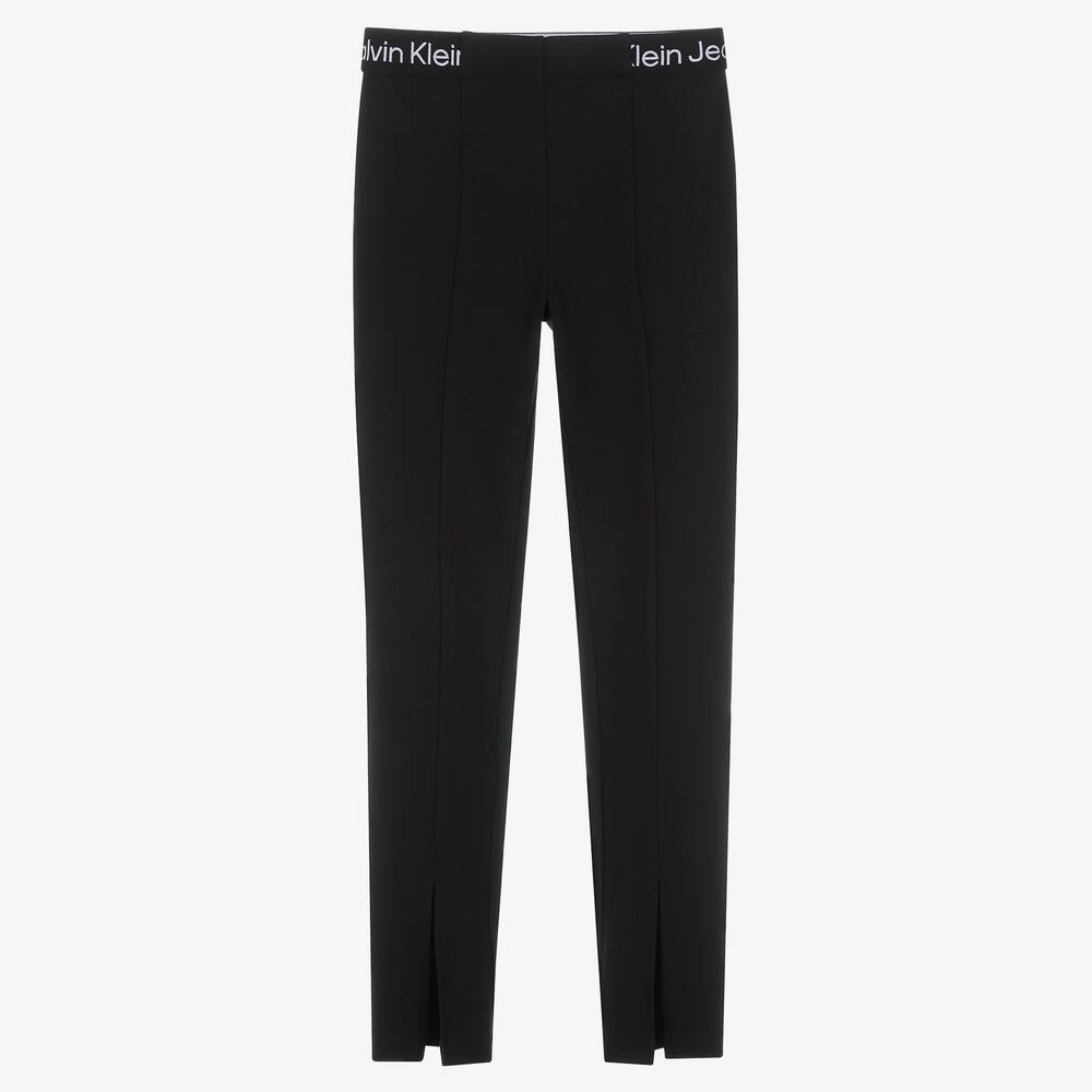 Calvin Klein Jeans - Schwarze Teen Milano-Jersey-Hose | Childrensalon