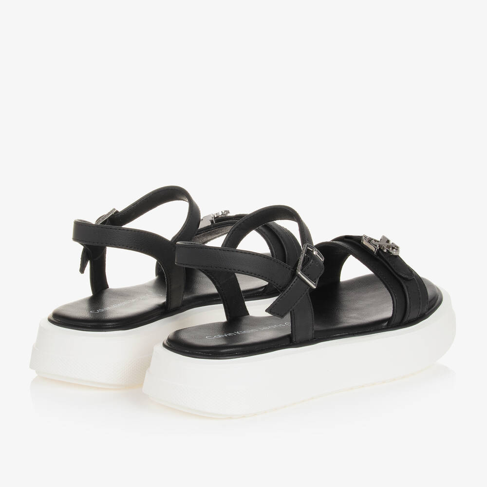 Ladies black platform sandals new arrivals