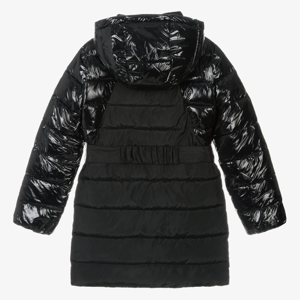Calvin Klein Jeans-Teen Girls Black Puffer Coat | Childrensalon Outlet