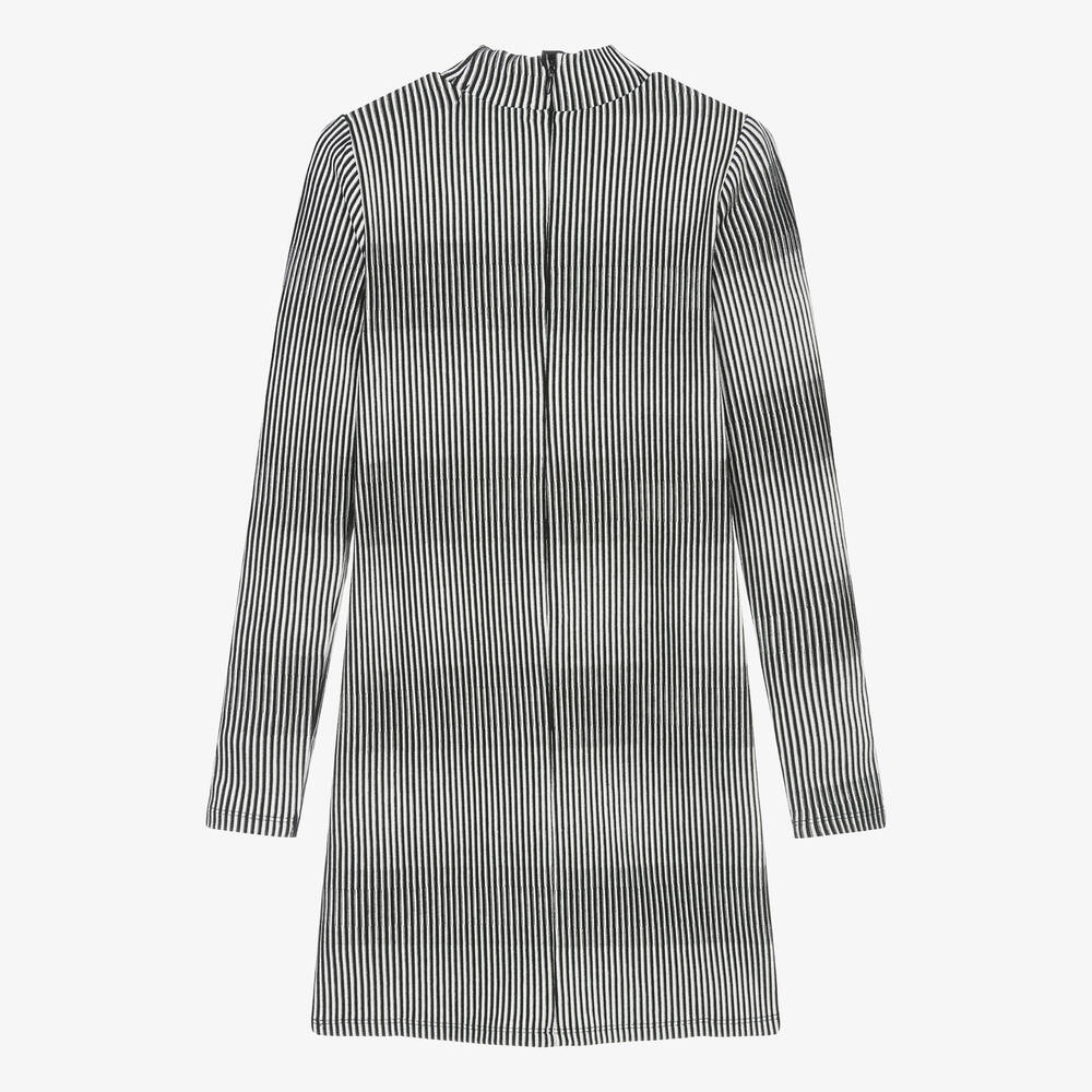 Calvin klein black and white dress new arrivals