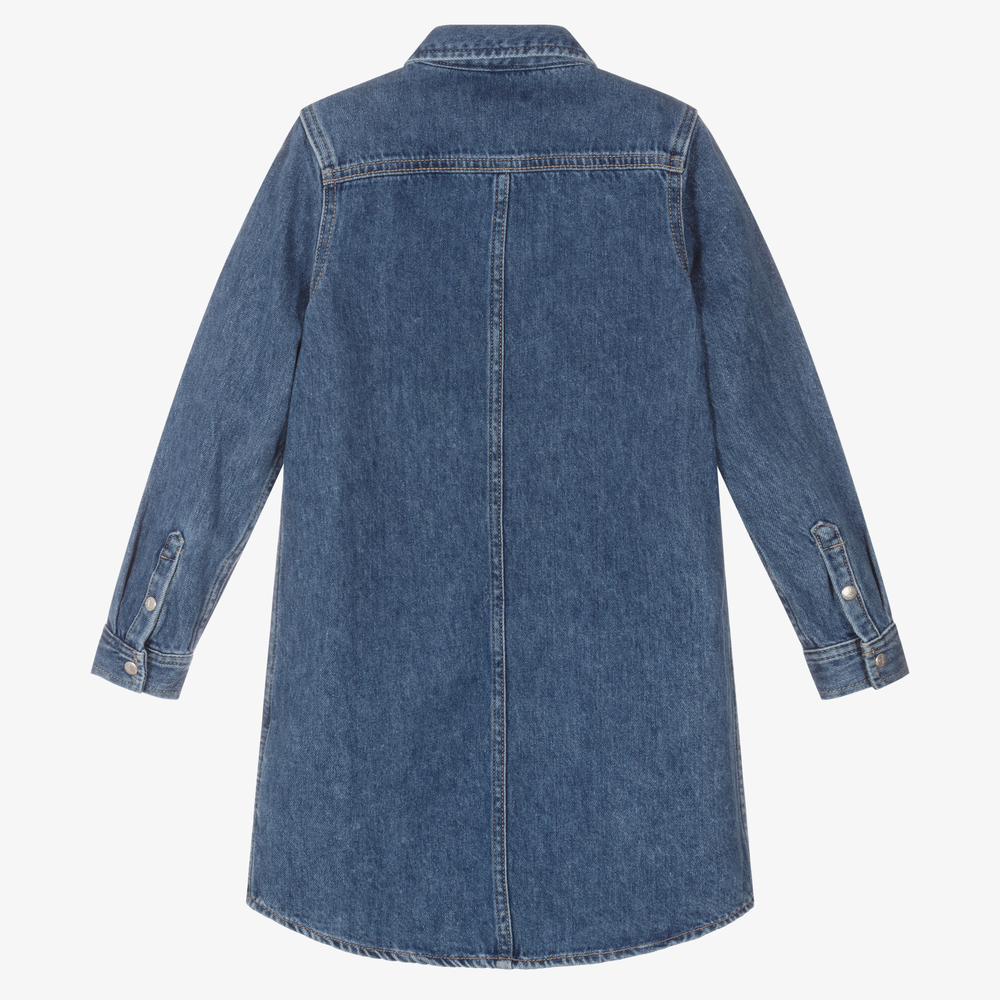 Calvin Klein Jeans-Teen Girls Blue Denim Dress | Childrensalon Outlet