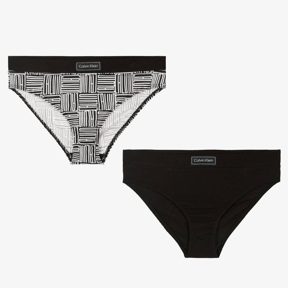 Calvin Klein - Teen Girls Cotton Jersey Knickers (2 Pack) | Childrensalon