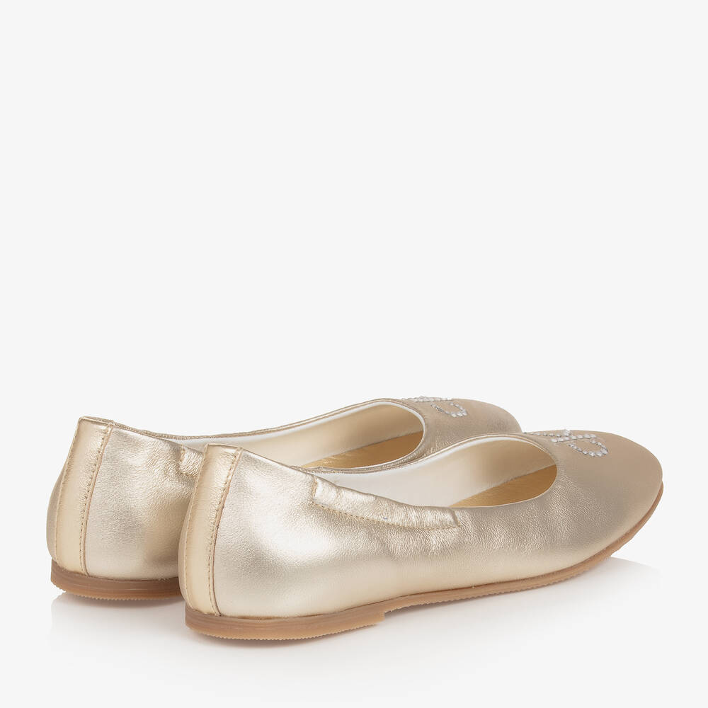 Girls gold pumps top