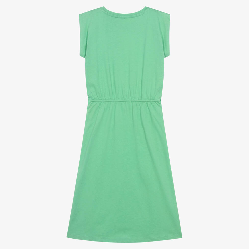 Girls green t shirt dress top
