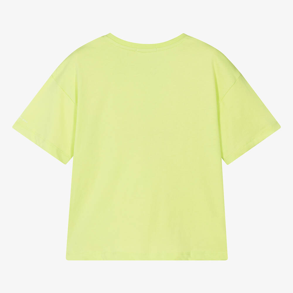Calvin Klein-Teen Girls Green Cotton T-Shirt | Childrensalon Outlet