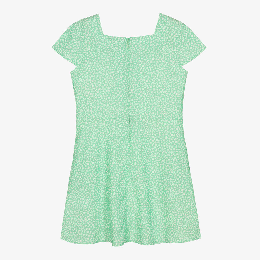 Calvin klein green floral dress top