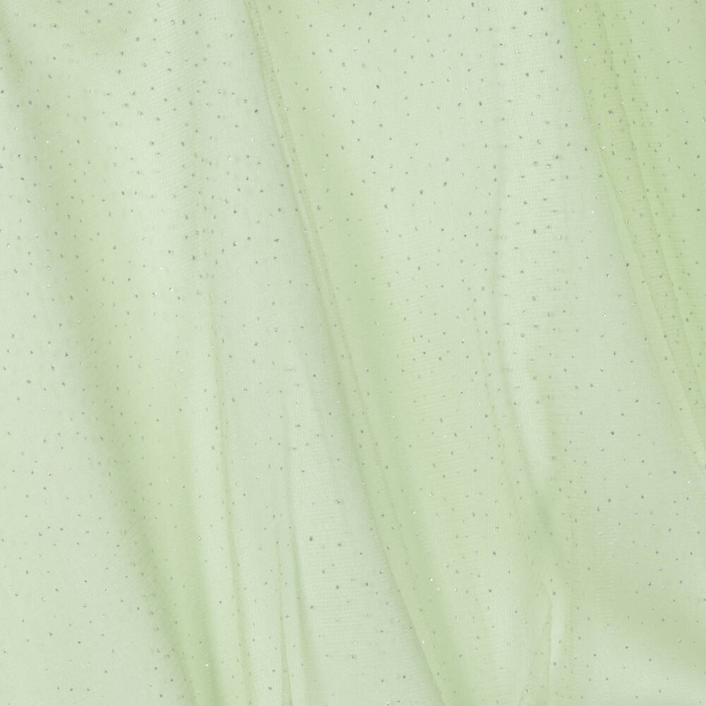 كالفين كلاين-فستان ساتان وتول لون أخضر نعناعي للمراهقات | Childrensalon Outlet