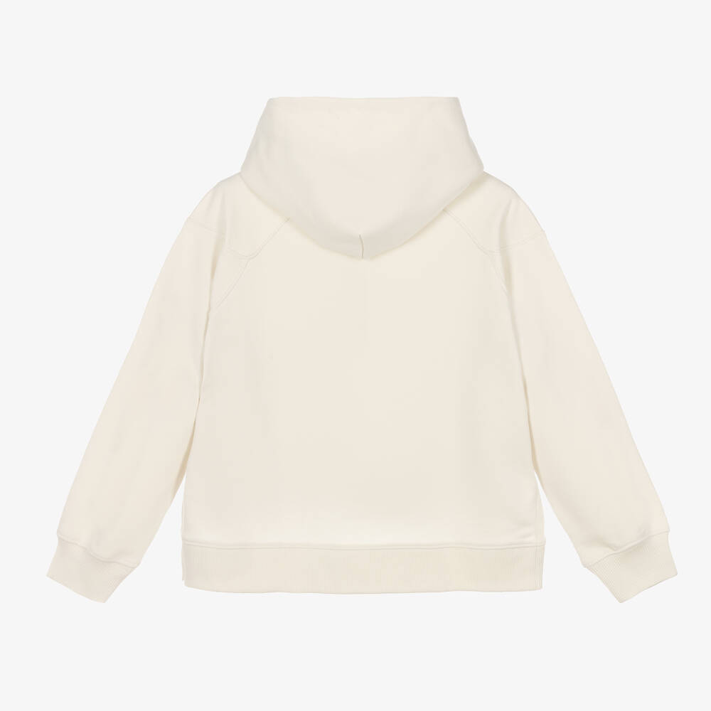 Calvin Klein Джинсы-Кремовая хлопковая худи | Childrensalon Outlet