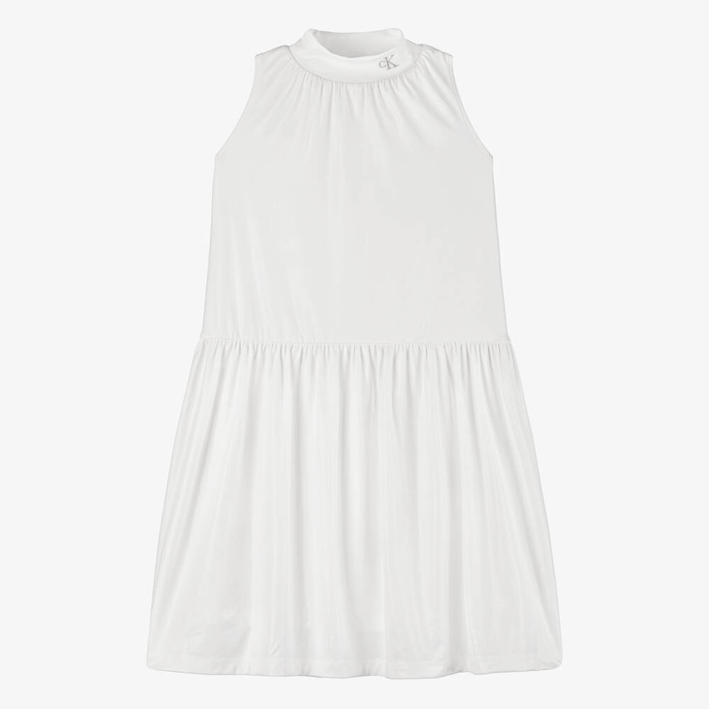 Calvin Klein-Teen Girls Ivory Iridescent Dress | Childrensalon Outlet