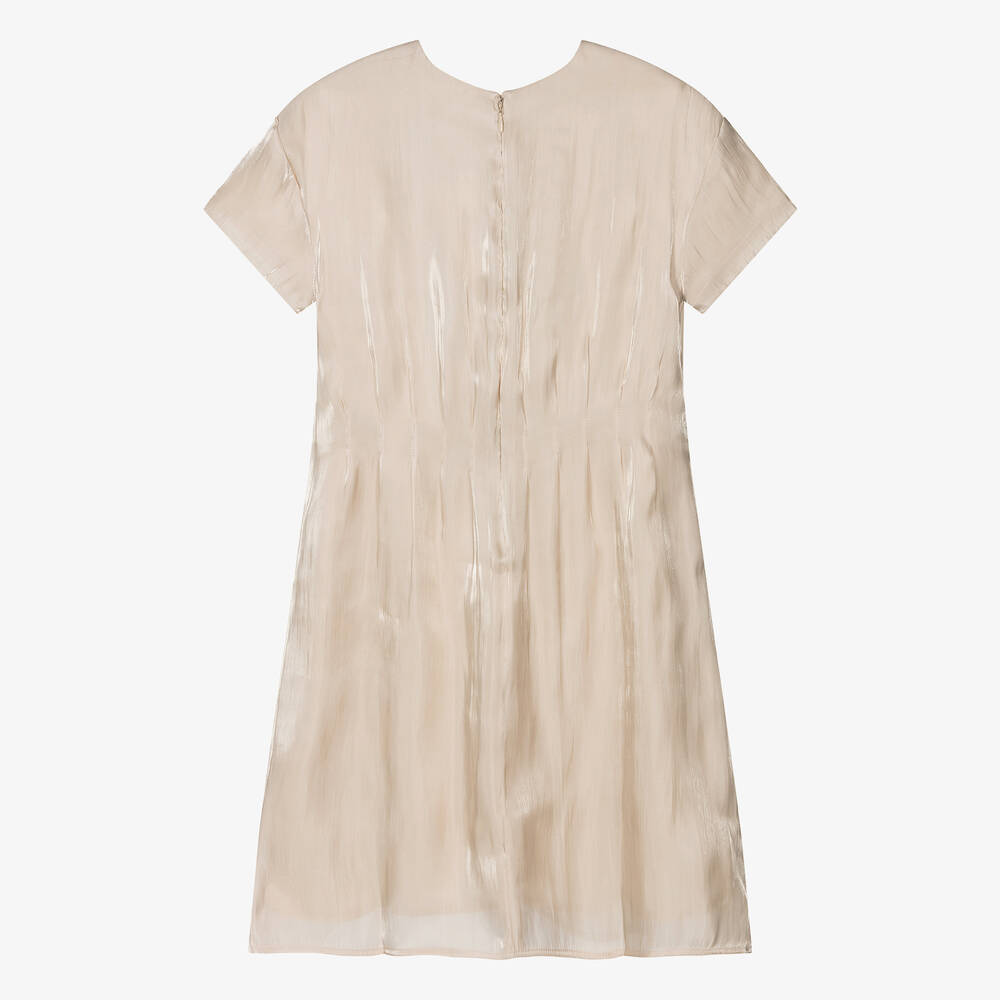 Calvin Klein-Золотистое атласное платье для девочек-подростков | Childrensalon Outlet