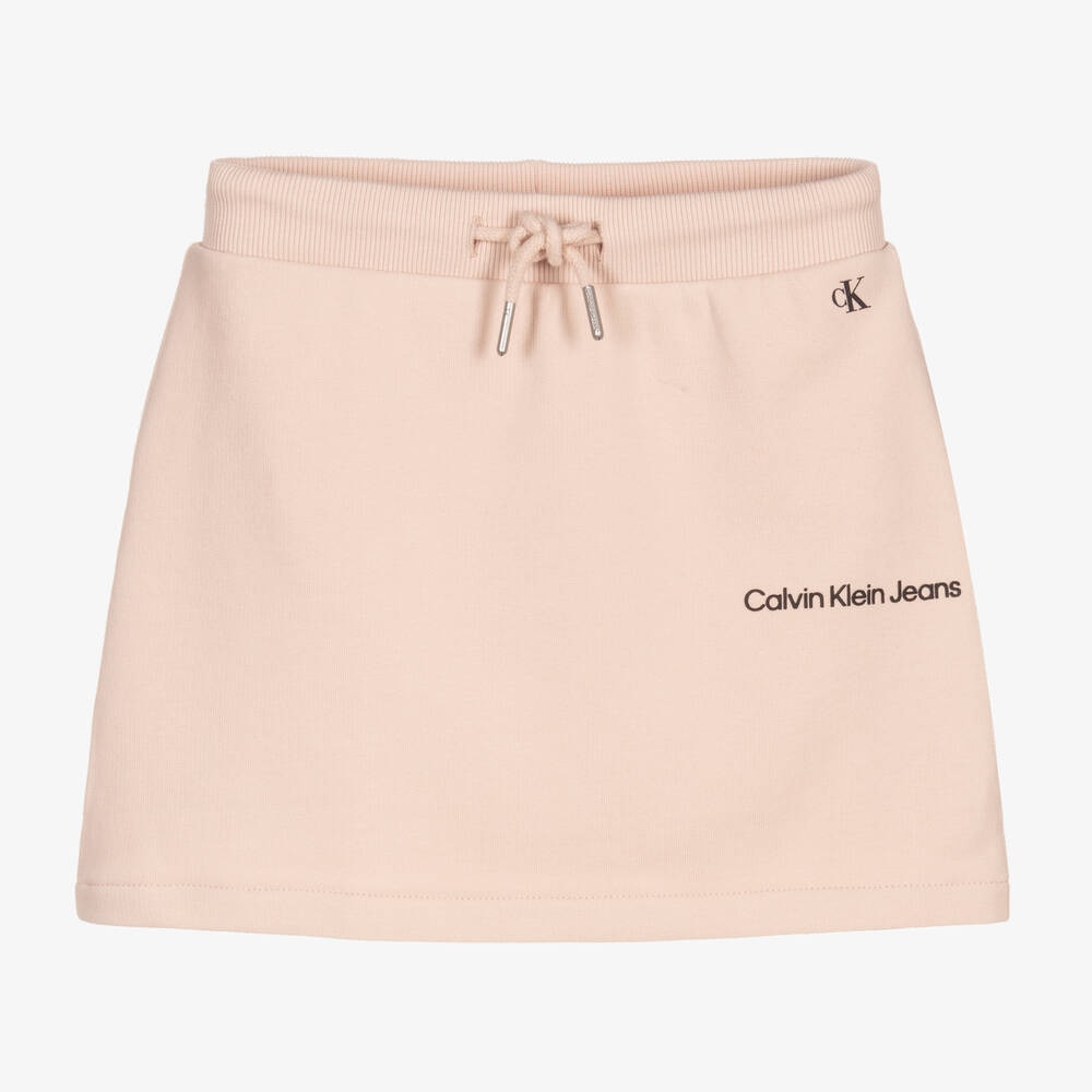 Calvin Klein Jeans - Jupe rose en coton ado | Childrensalon