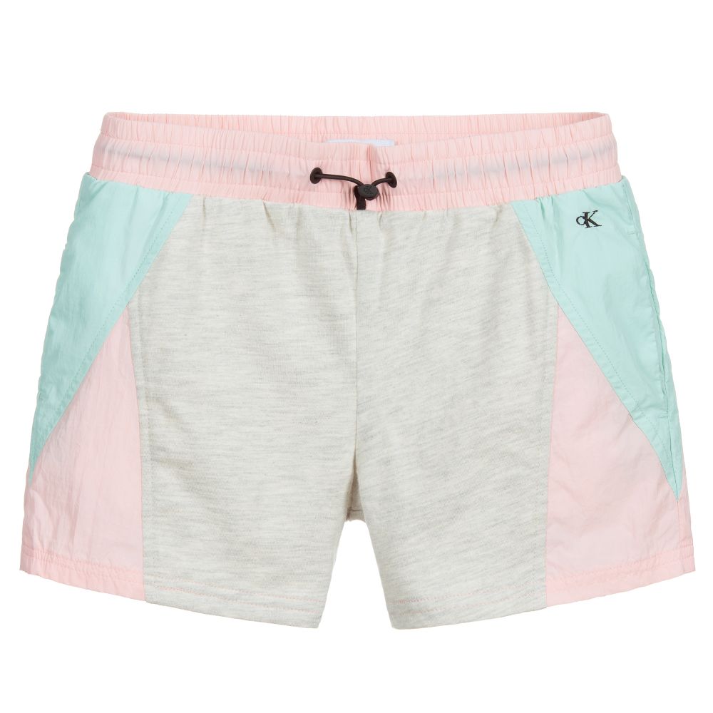 Calvin Klein Jeans - Teen Shorts in Rosa und Grün (M) | Childrensalon