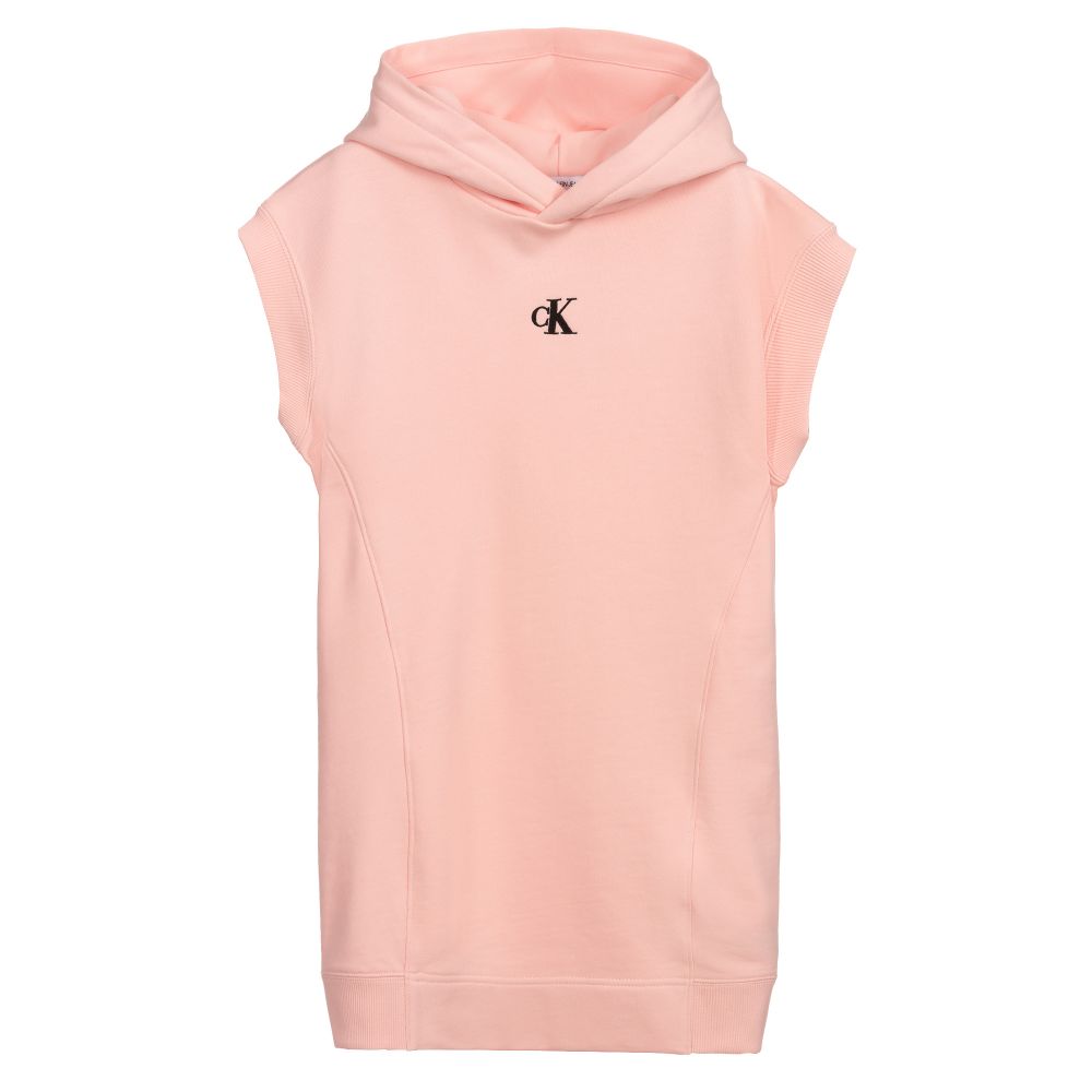 Calvin Klein Jeans - Robe-sweat à capuche rose Ado fille | Childrensalon